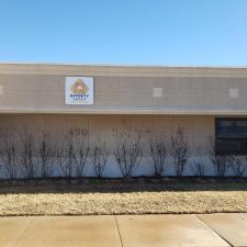 Soft-wash-Commercial-office-building-cleaning-in-Edmond-Oklahoma 1